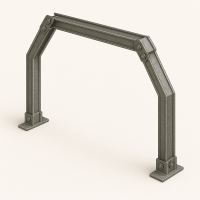 Трапециевидная податливая крепь 3 стойки КМП-Т3 СВП-22