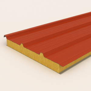 Кровельная сэндвич-панель МВ 100х1000(1000) мм небесно-синяя в наличии в Туле